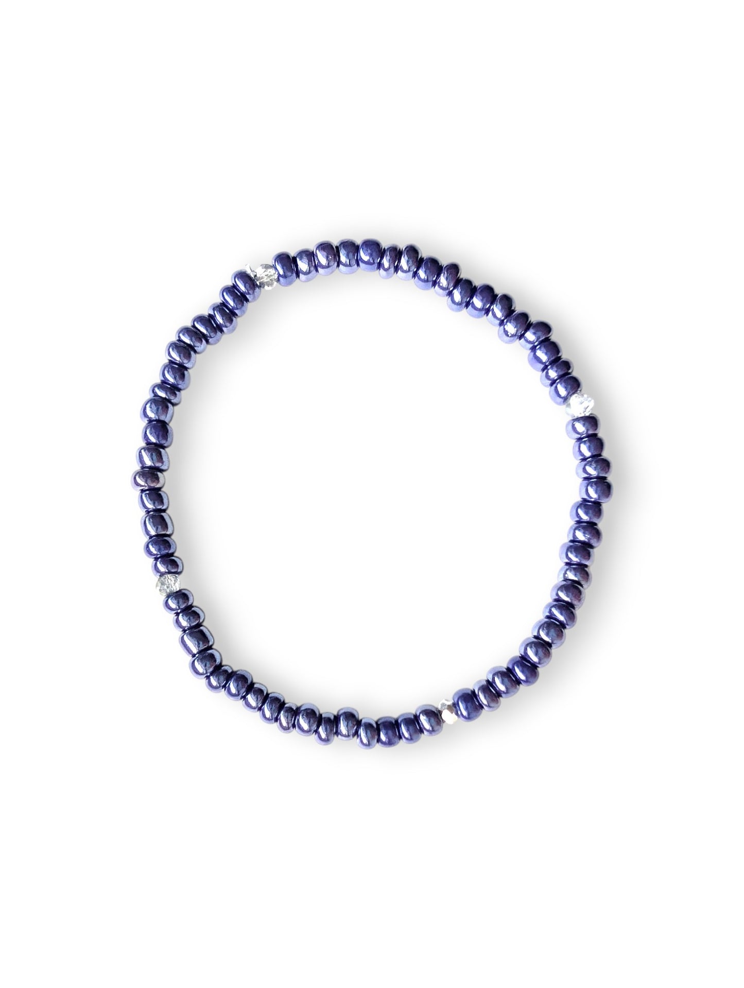 Sparkle Stacker Bracelet - Pearly navy
