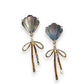Bow-Tiful Mama Grey Dangle Earrings