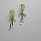 Bowt Day White Dangle Earrings