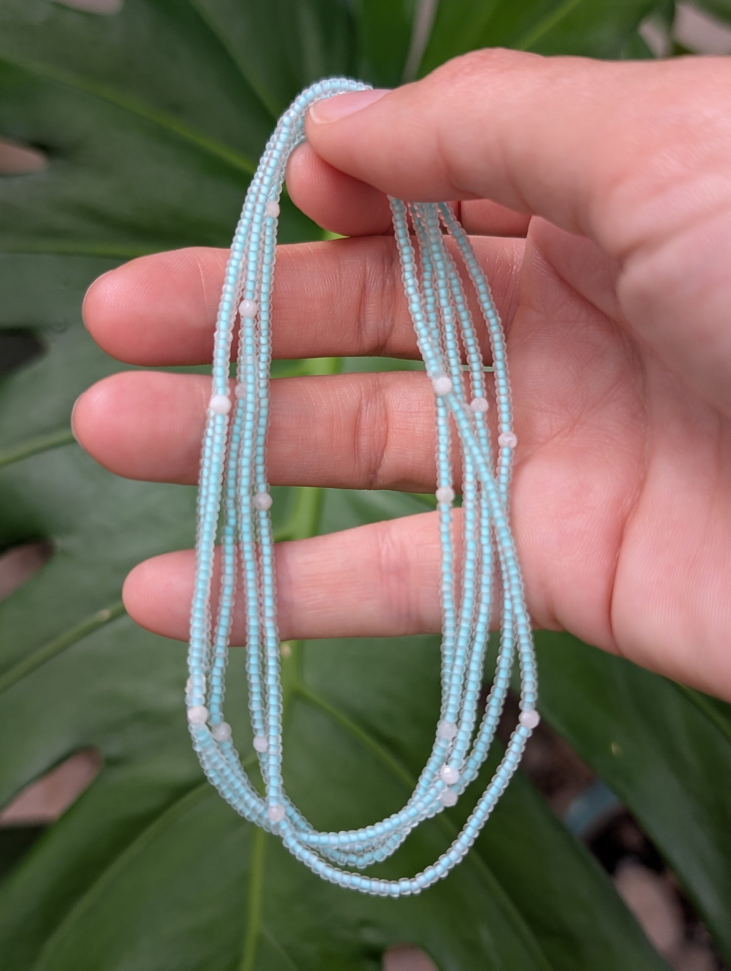 Aqua blue - Salty Babe Neon Anklet