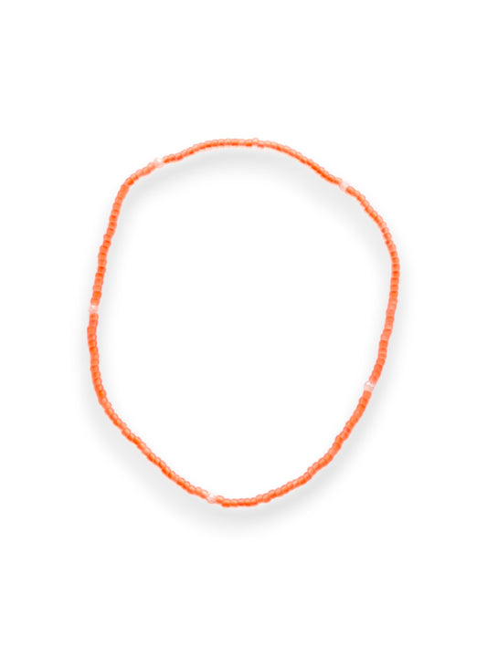Coral - Salty Babe Neon Anklet