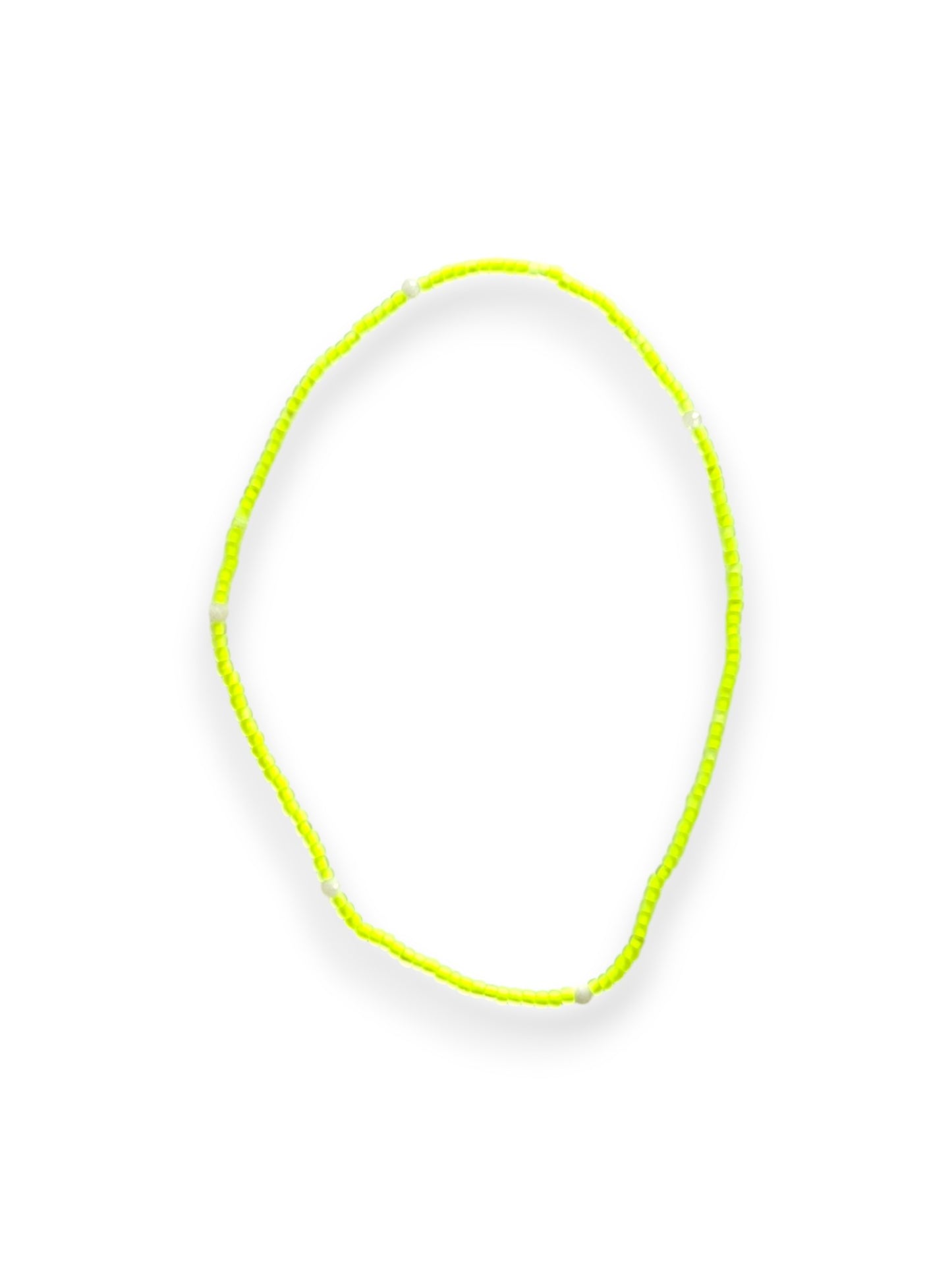 Electric Yellow - Salty Babe Neon Anklet