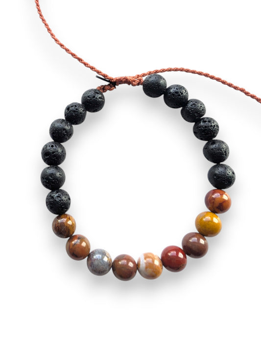 Father of the Tides - Moroccan Sea Agate Diffuser Bracelet