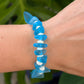 Cobalt Blue - Sea Glass Puka Bracelet