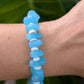 Turquoise Blue - Sea Glass Puka Bracelet