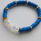 Royal Blue - Resort Ready Gold Heishi Bracelet