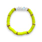 Neon Yellow- Resort Ready Gold Heishi Bracelet