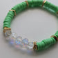 Neon mint - Resort Ready Gold Heishi Bracelet