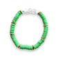 Neon mint - Resort Ready Gold Heishi Bracelet