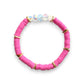 Magenta - Resort Ready Gold Heishi Bracelet