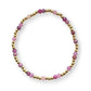 Pink Ruby Coastal Gems Bracelet