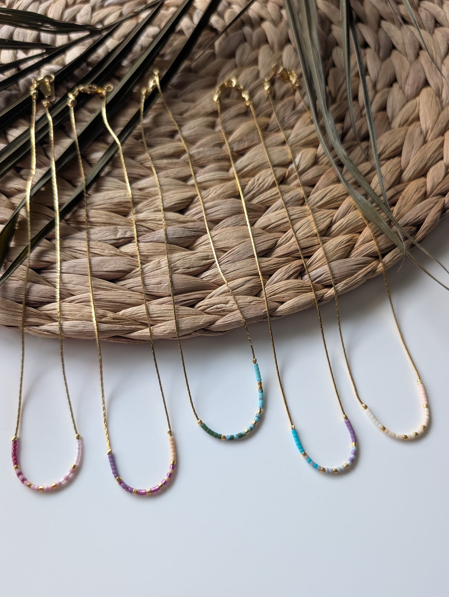 Gold plated Shell Bound necklace with extender – Cappa Creations.