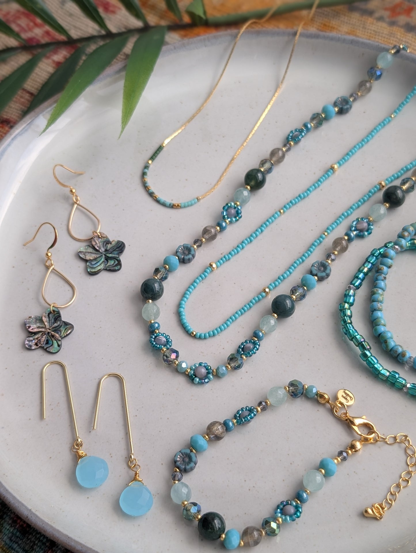 Sparkle Stacker Bracelet - Driftwood Turquoise