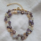 Mauve It Over Floral Beaded Necklace