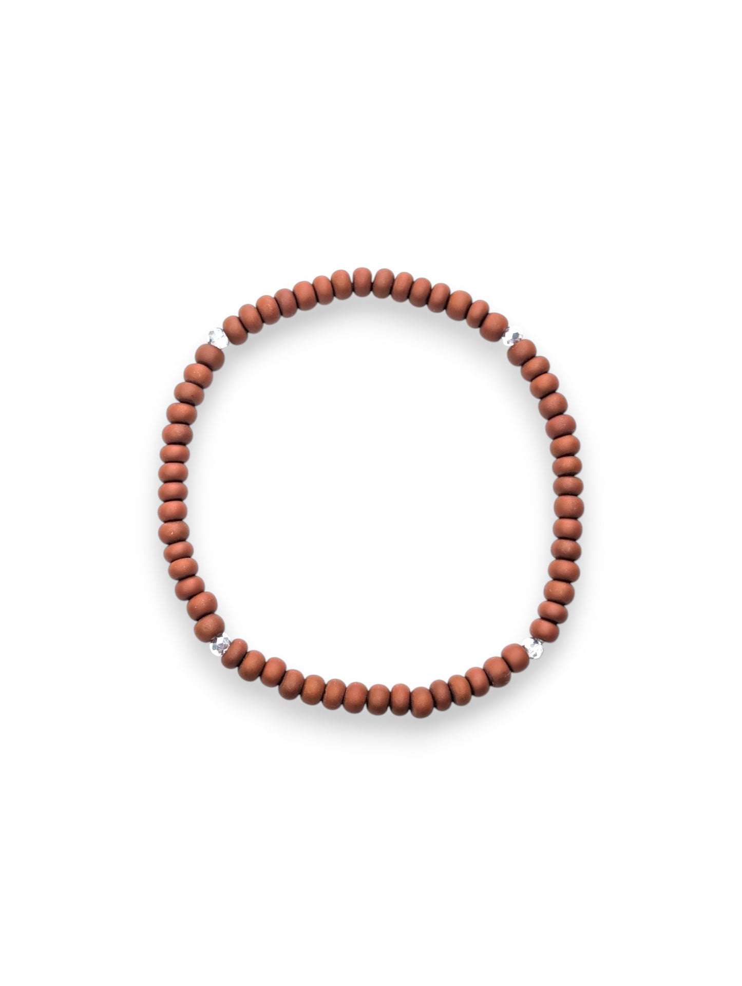 “Desert Palms Sparkle Stackler bracelet – faceted beads with rhinestone accents, fall florals jewelry.”