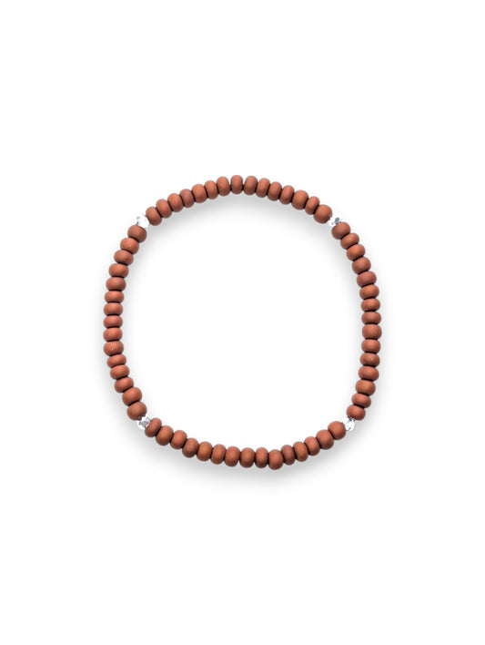 “Desert Palms Sparkle Stackler bracelet – faceted beads with rhinestone accents, fall florals jewelry.”