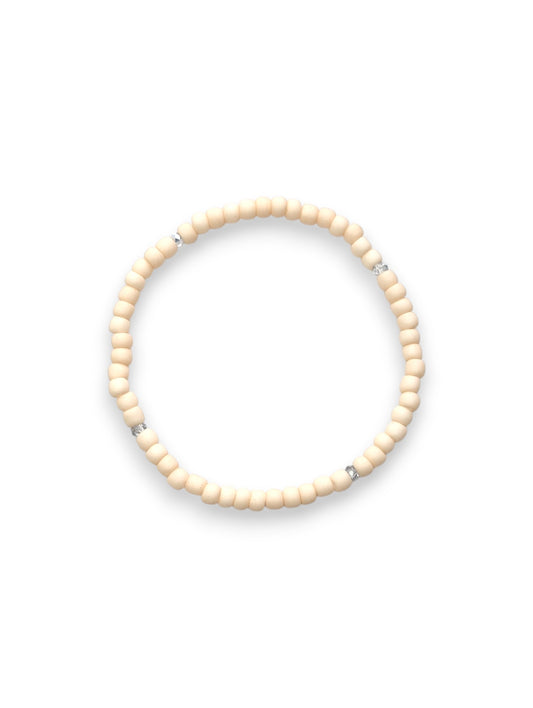 Salted Foam Sparkle Stackler bracelet – faceted beads with rhinestone accents, fall florals jewelry.”