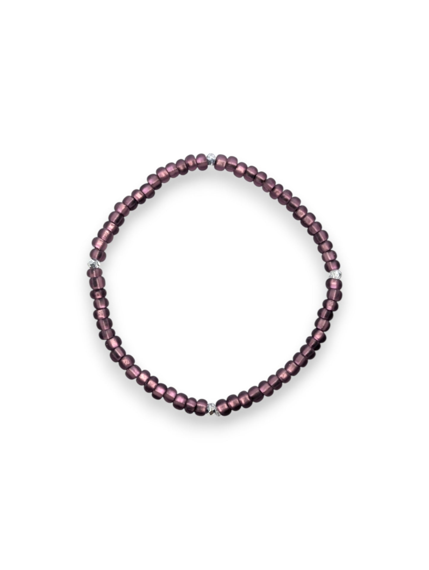 Amethyst Haze Sparkle Stackler bracelet – faceted beads with rhinestone accents, fall florals jewelry.”