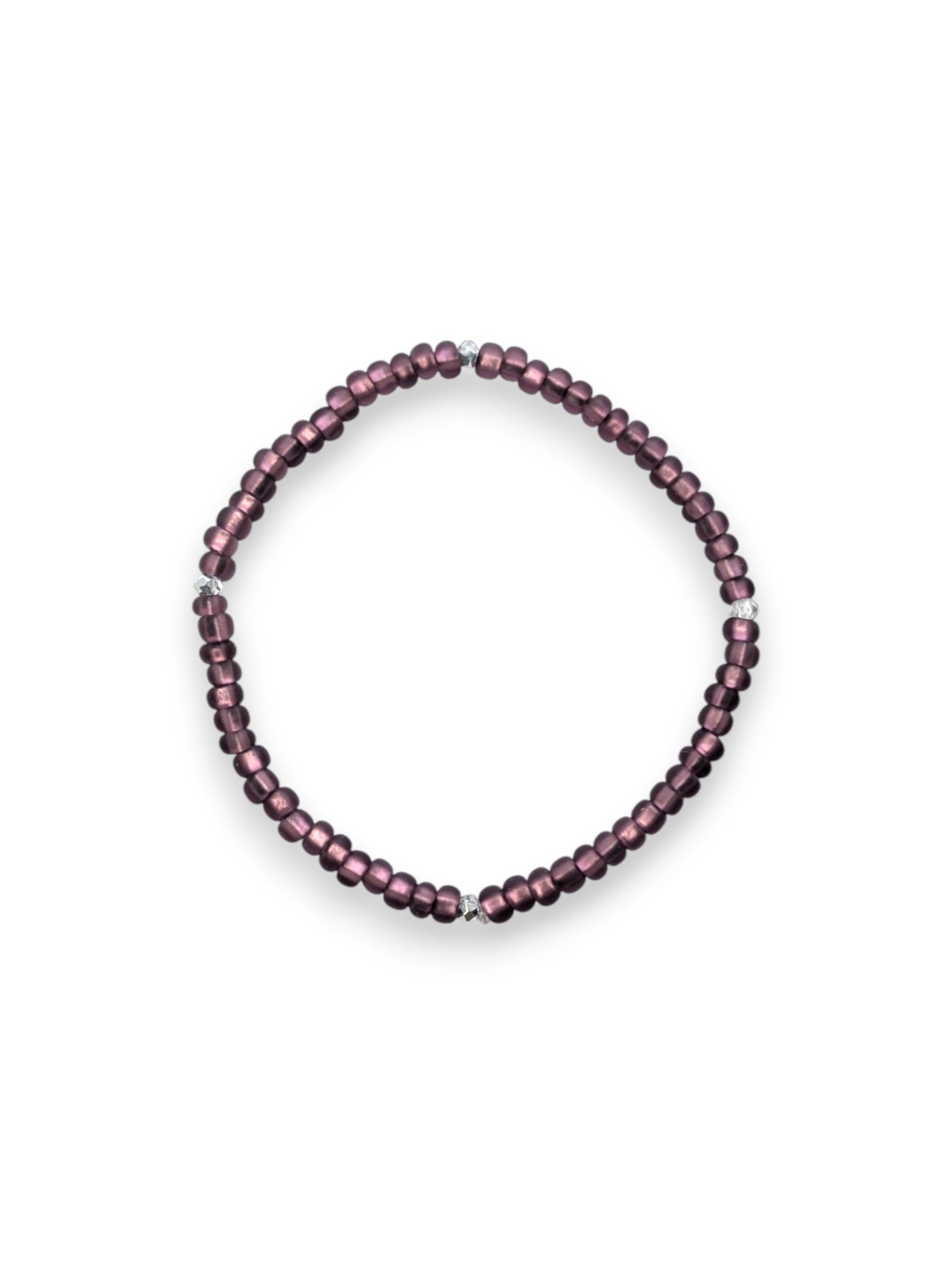 Amethyst Haze Sparkle Stackler bracelet – faceted beads with rhinestone accents, fall florals jewelry.”
