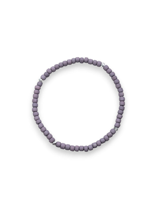 Dusk Petals Sparkle Stackler bracelet – faceted beads with rhinestone accents, fall florals jewelry