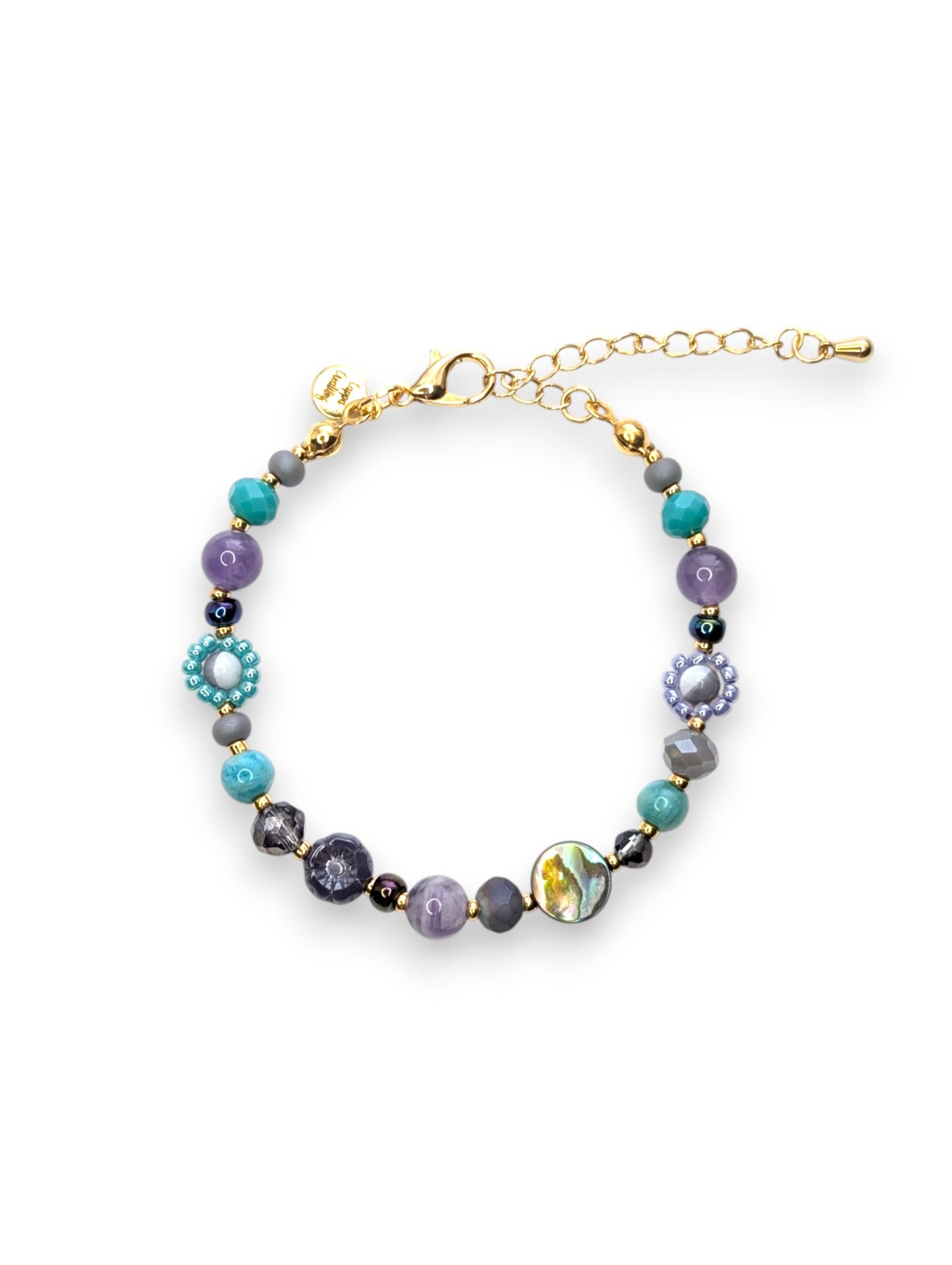 Shell We Dance Floral Beaded Bracelet