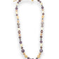 Mauve It Over Daisy Chain Necklace – kunzite, cream pearls, purple beads, gold-plated chain.