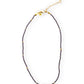 Plum Beaded Choker Necklace