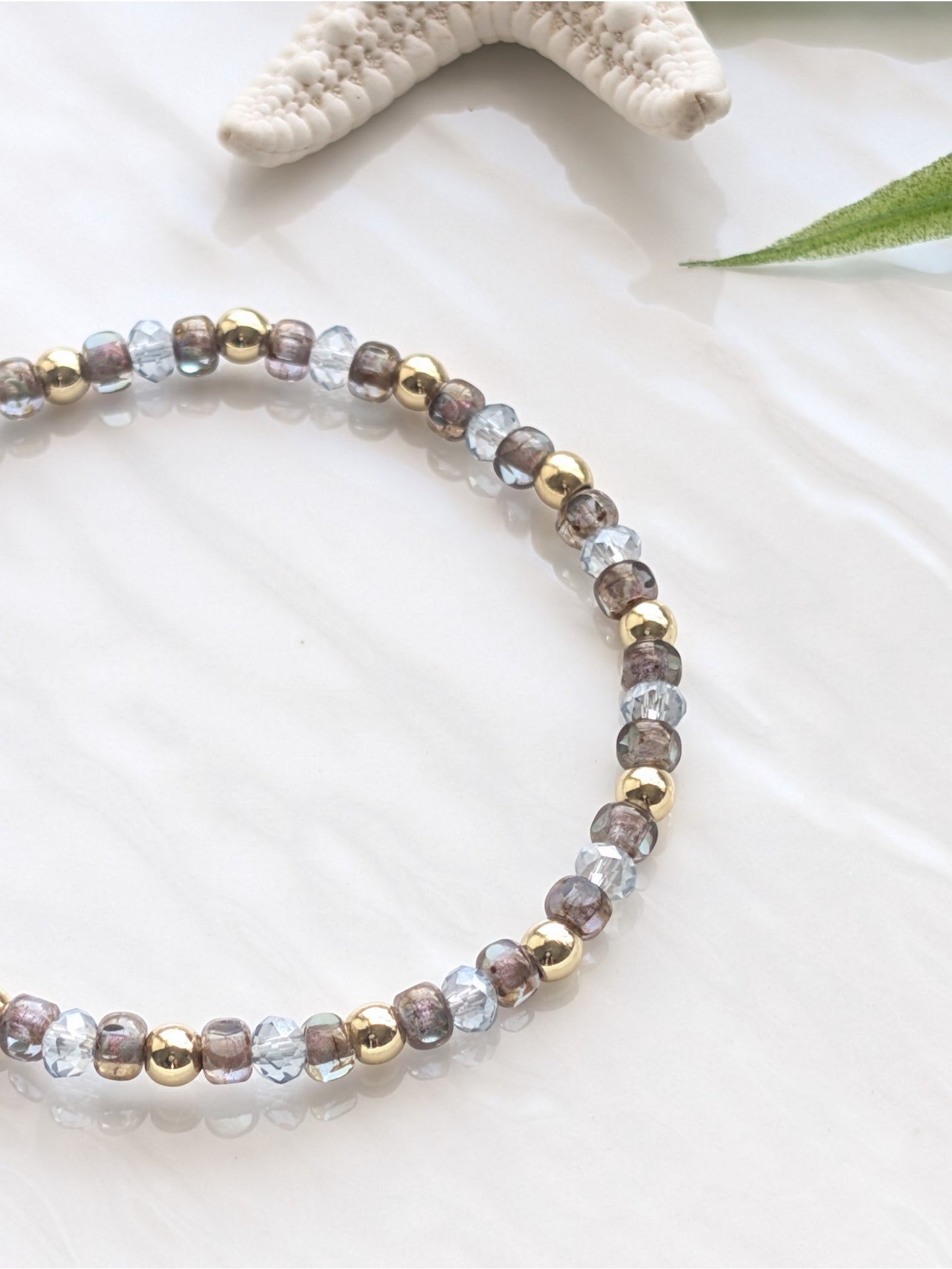 Vivienne Bracelet | Transparent Mauve Brown