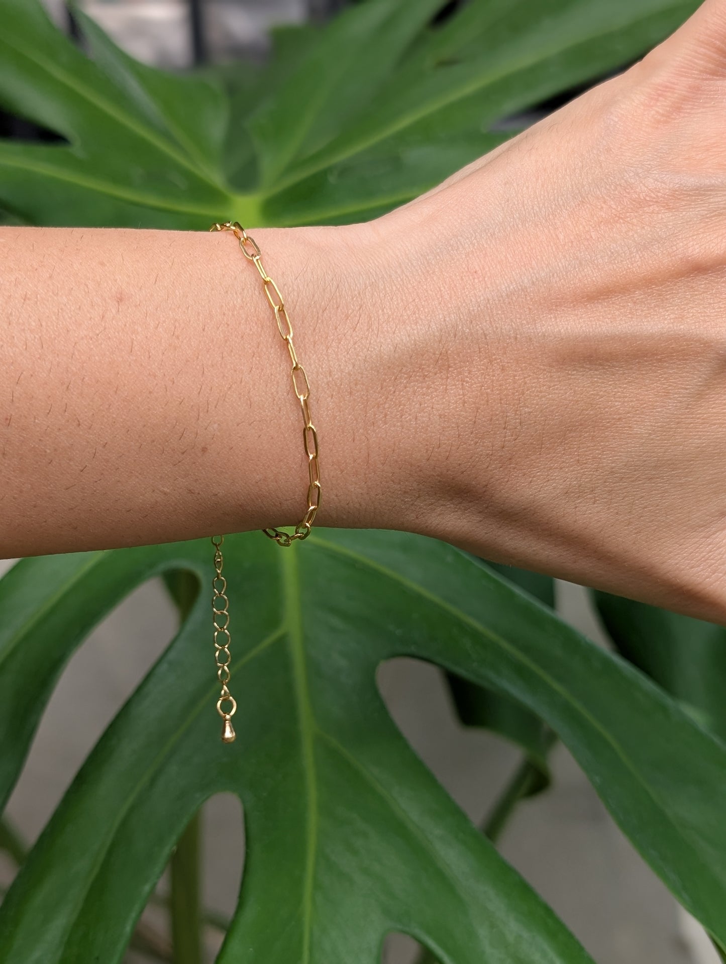 Dainty Paperclip Chain Bracelet