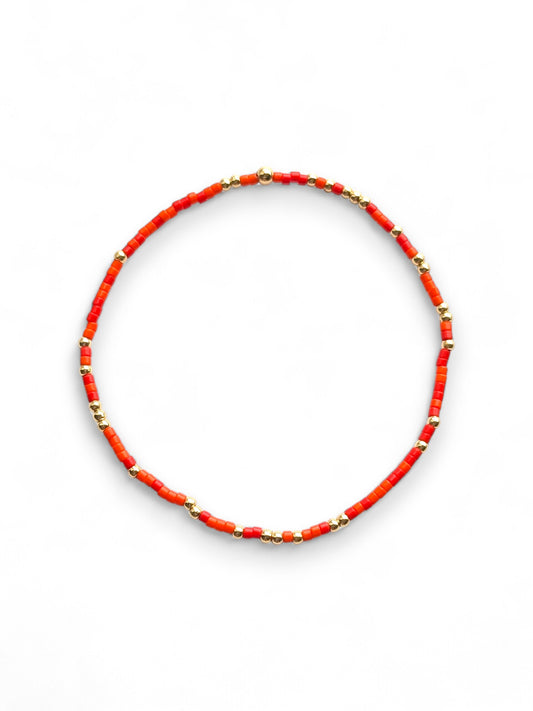 The Mini Bracelet - Red Hibiscus