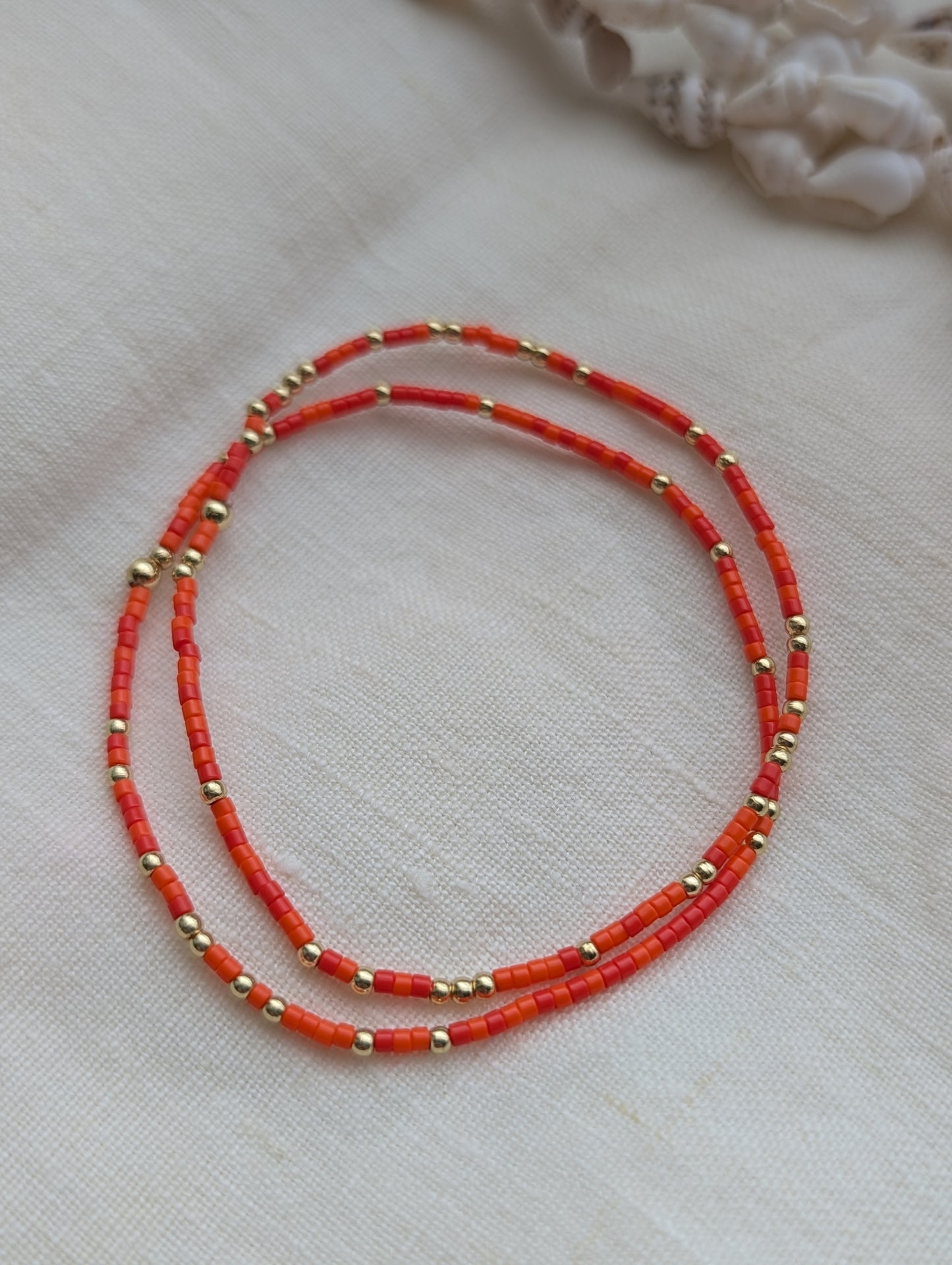 The Mini Bracelet - Red Hibiscus