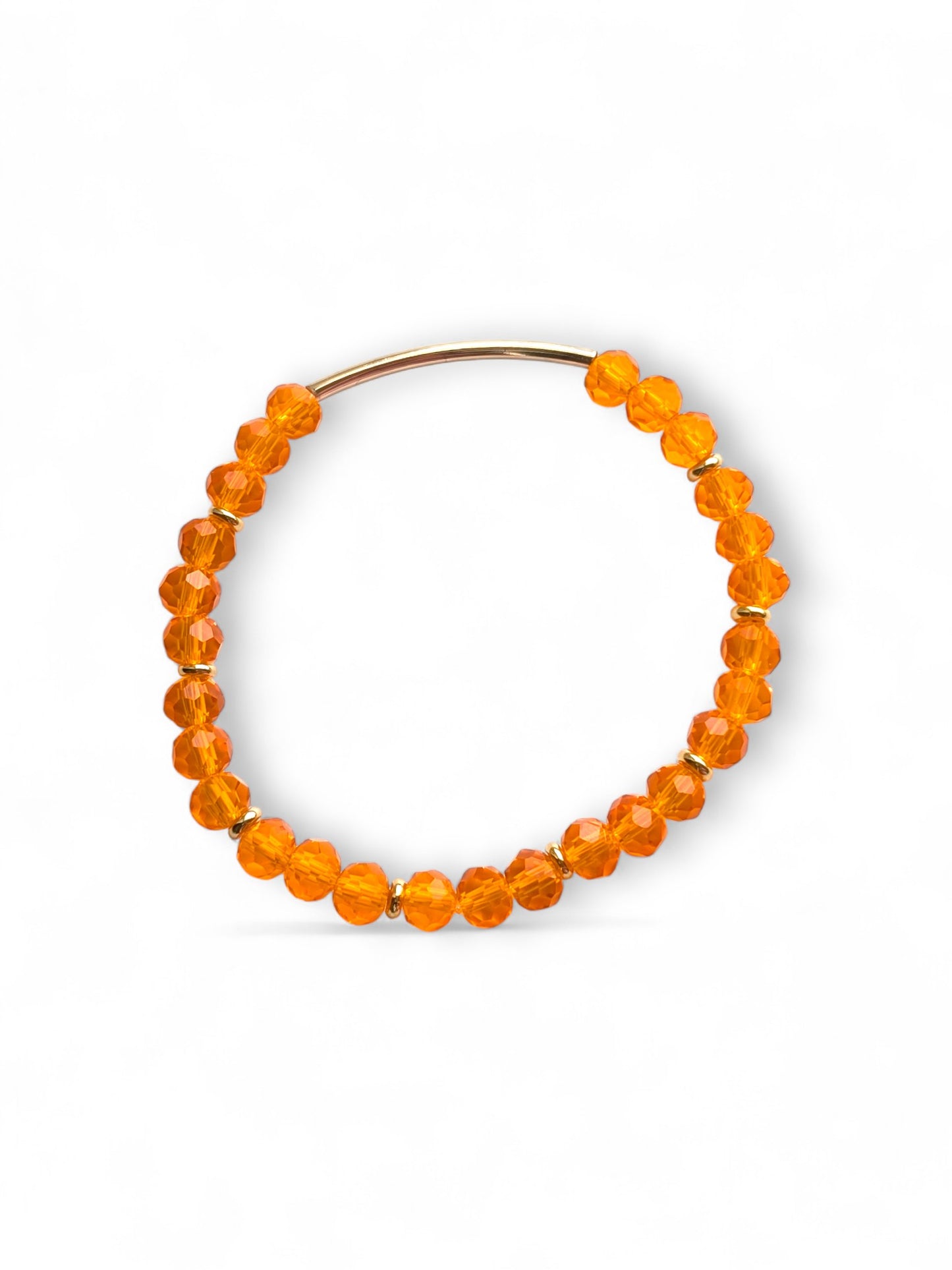 Golden Sun Orange Gold Bar Bracelet