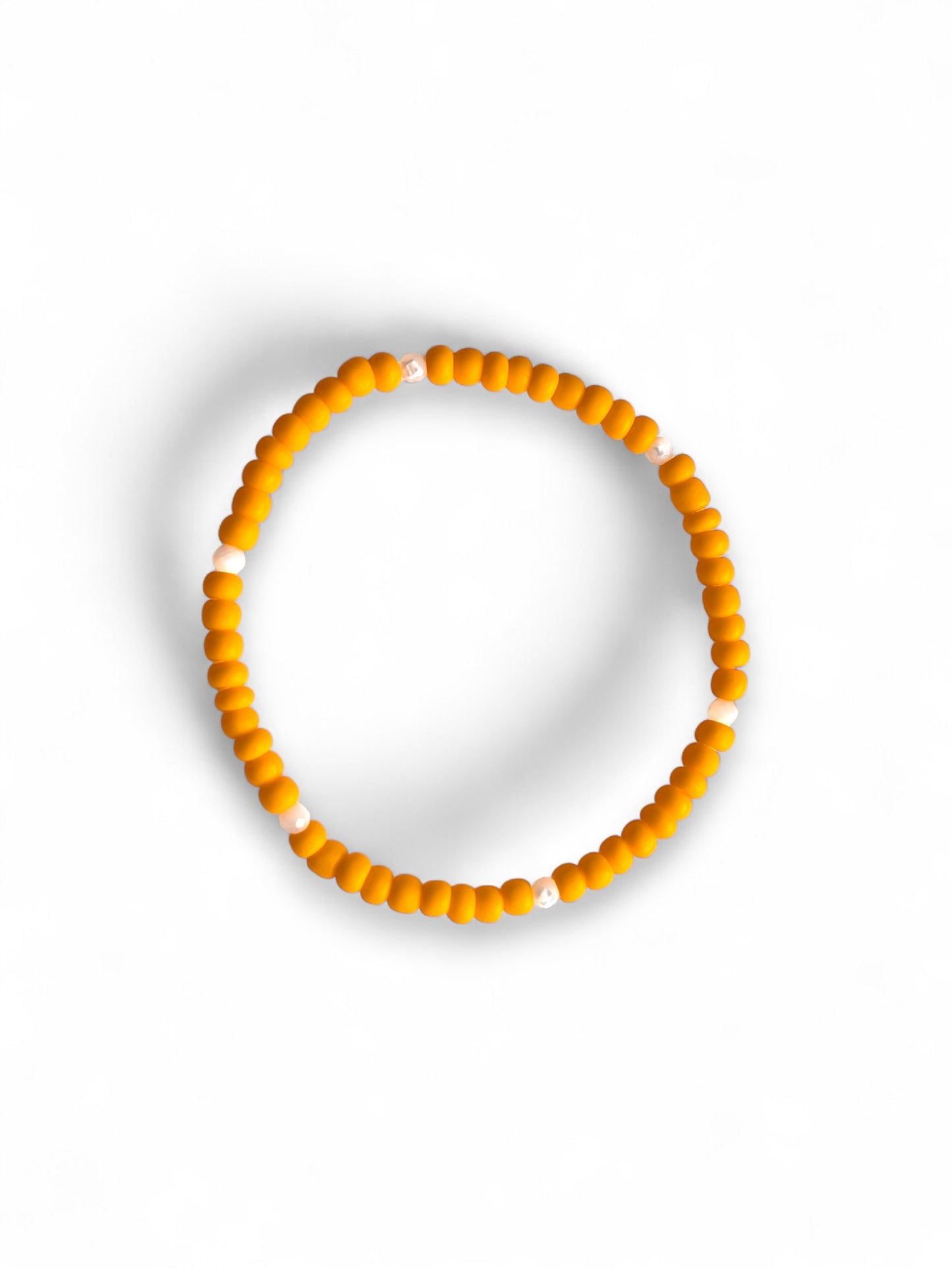 Pearly Luster Bracelet - Citrus Orange