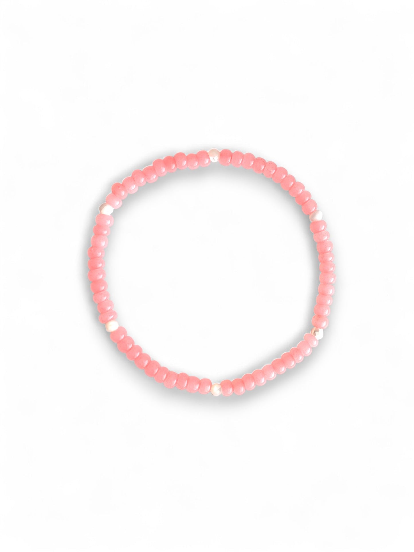 Pearly Luster Bracelet - Pink opal