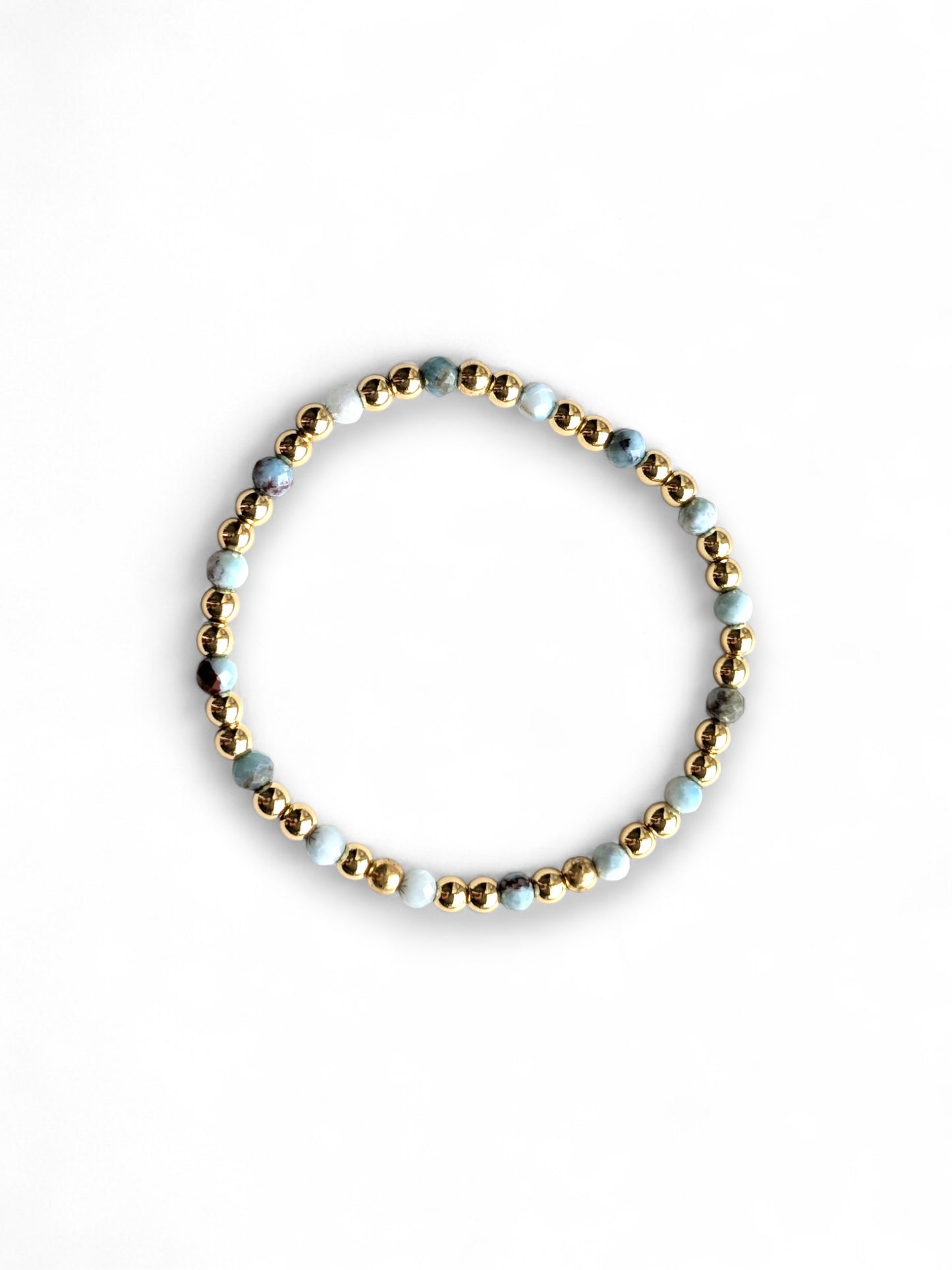 Blue Gray Larimar - Coastal Gems Bracelet