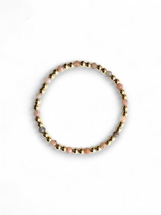 Peach Moonstone - Coastal Gems Bracelet