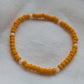 Pearly Luster Bracelet - Citrus Orange