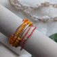 Golden Sun Orange Gold Bar Bracelet