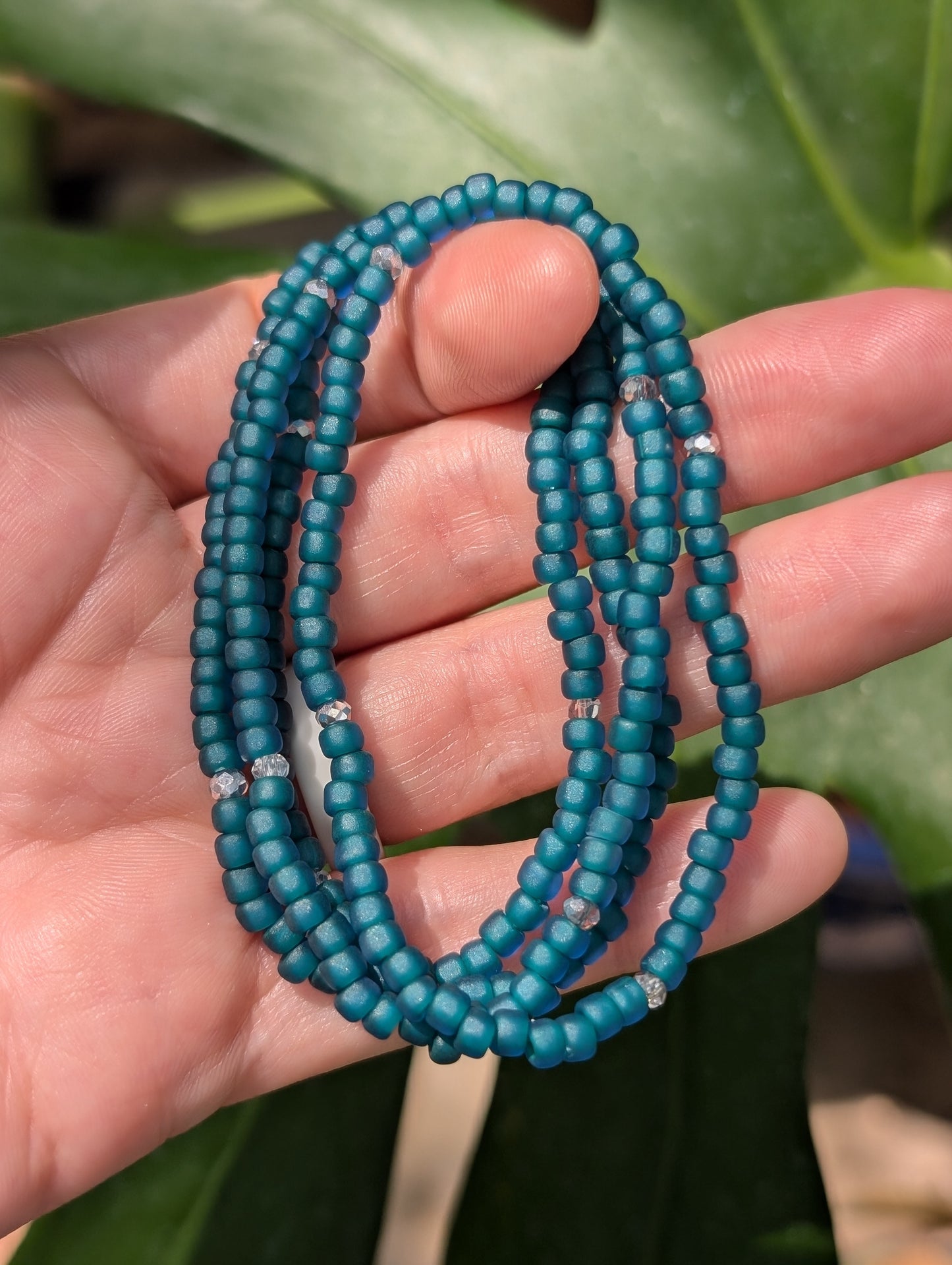 Sparkle Stacker Bracelet - Matte Teal