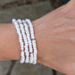 Sparkle Stacker Bracelet - White
