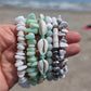 Mint Green - Sea Glass Puka Bracelet