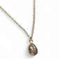 Abalone Teardrop Pendant Necklace