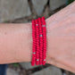 Sparkle Stacker Bracelet - Red
