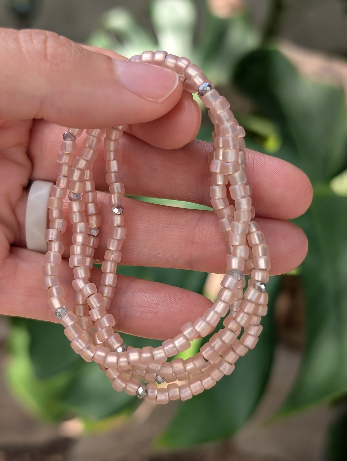 Sparkle Stacker Bracelet - Matte Rose